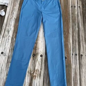 Men's CRZ Yoga 33 Blue Teal Pants Athleisure Work Attire
